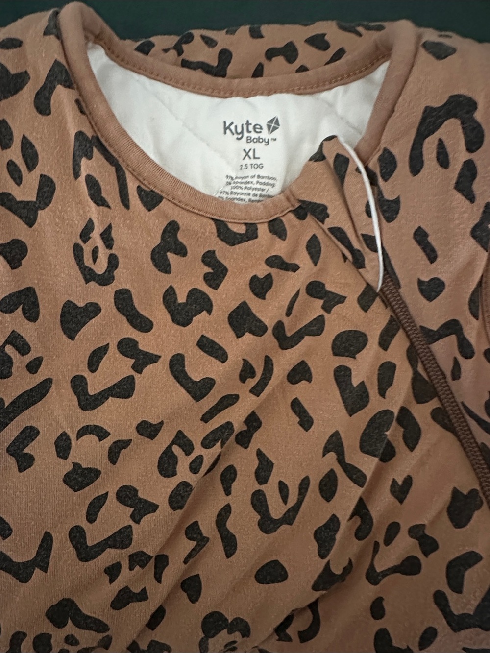 Kyte BABY Brown and Black Leopard Print Sleep Sack/Bag